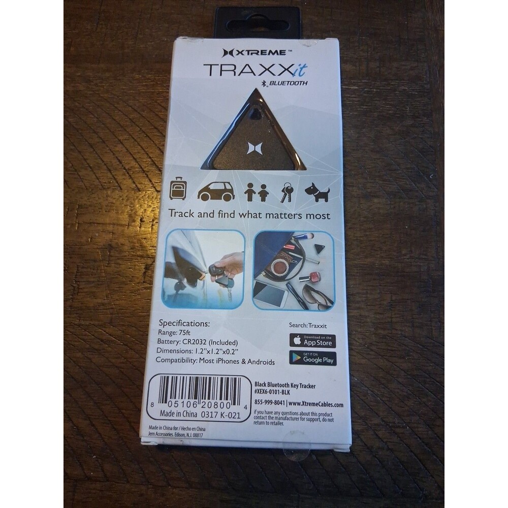 Xtreme TRAXX IT Bluetooth Key Finder 75' Range Clip On Tracker